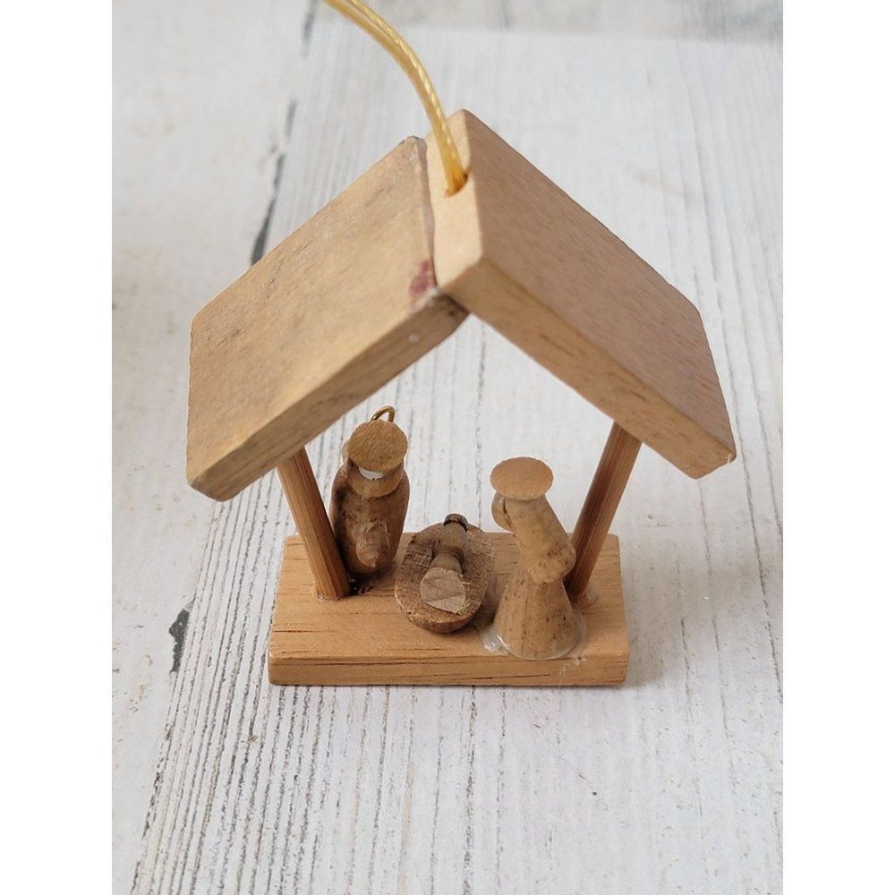 Mini baby‎ Jesus nativity scene ornament Xmas decor